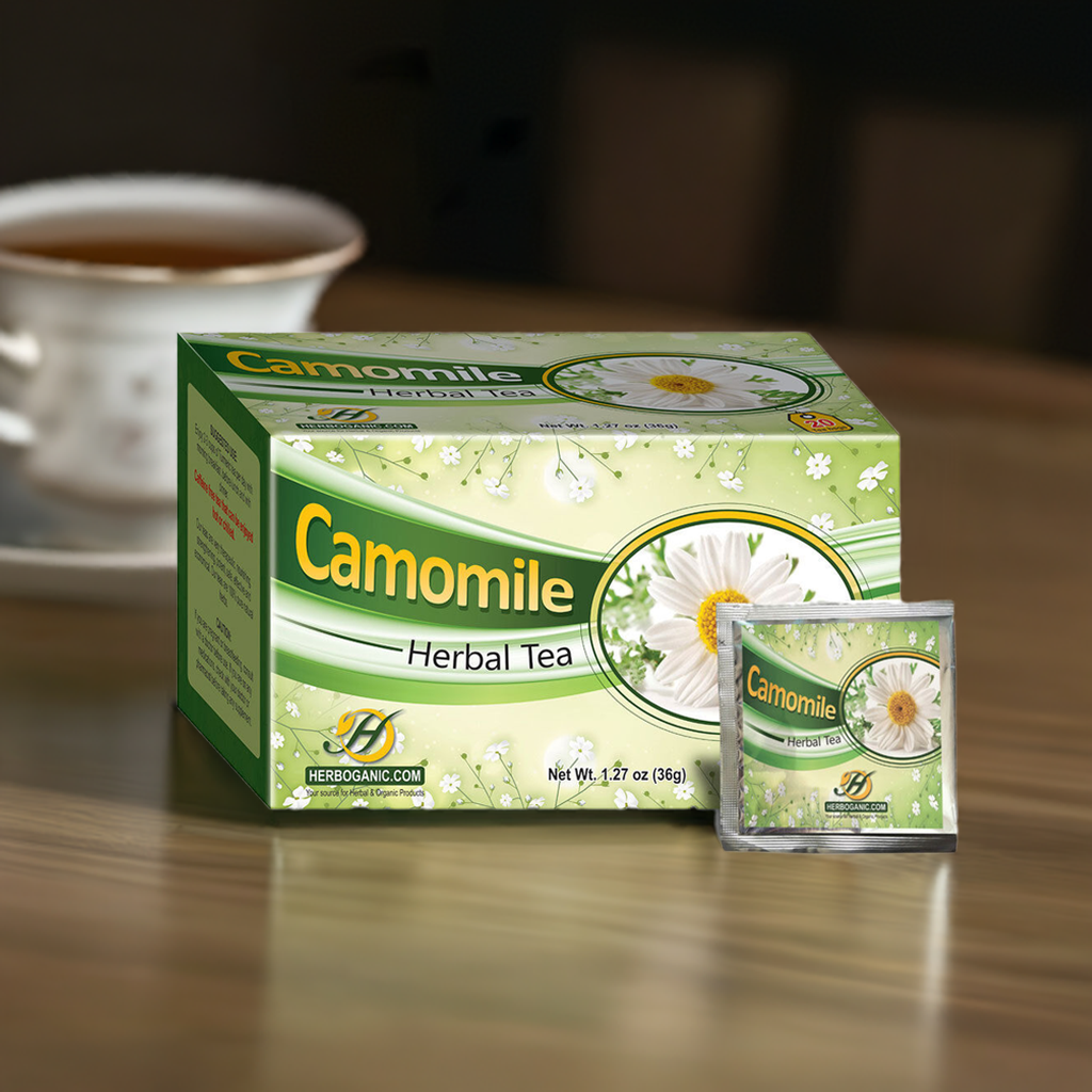 Herboganic Camomile Tea Bags-Gms : 75 - www.foodworldmd.com