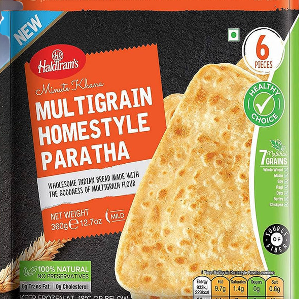 Haldirams Multi Grain Homestyle Paratha-Gms : 360 - www.foodworldmd.com