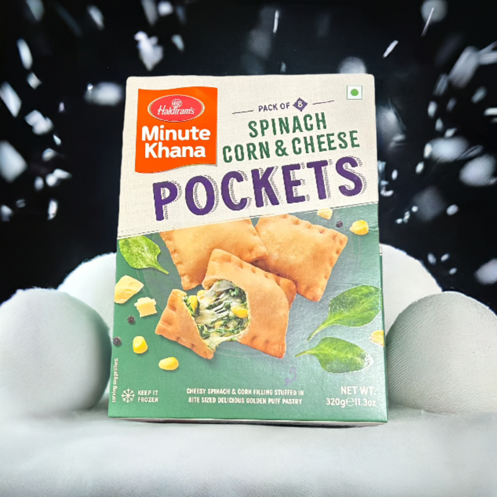 Haldirams Spinach Corn & Cheese Pockets-Gms : 320 - www.foodworldmd.com