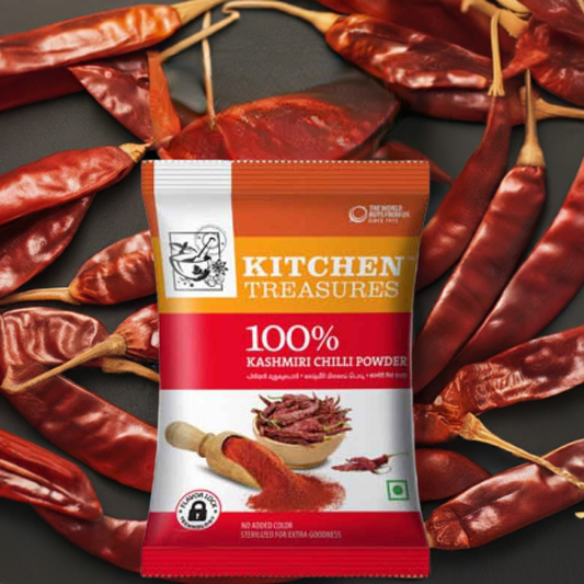 Kitchen Treasure Kashmiri Chilli Powder-Gms : 200 - www.foodworldmd.com