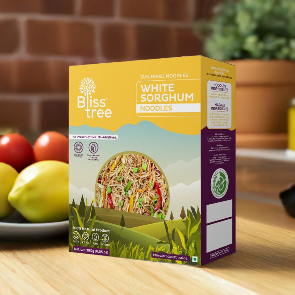 Bliss Tree White Sorghum Noodles-Gms : 180 - www.foodworldmd.com