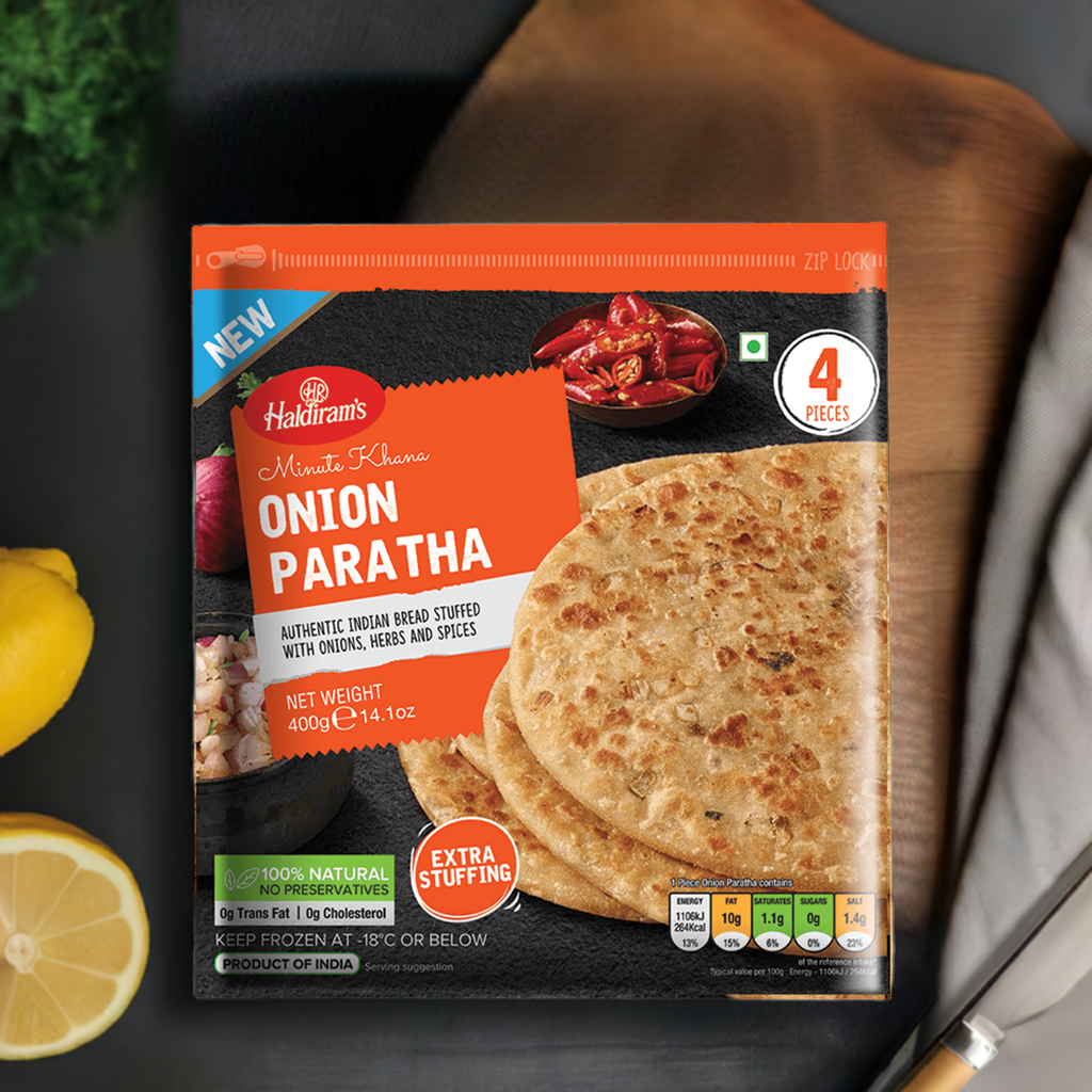 Haldirams Onion Paratha-Gms : 360 - www.foodworldmd.com