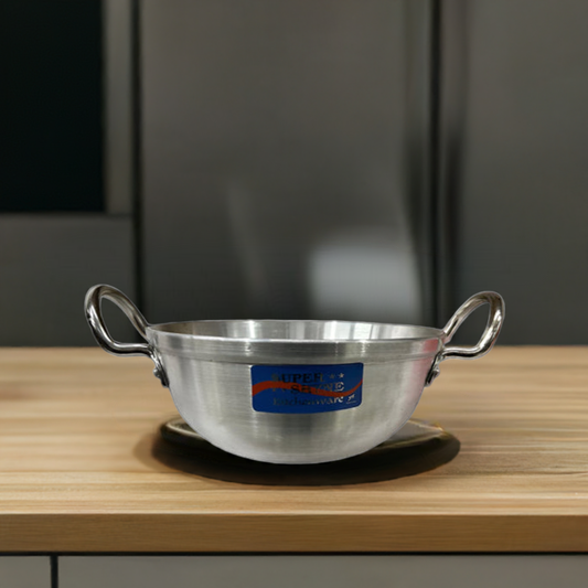 Super Shyne Aluminum Wok (Karahi) #1-Pc : 1 - www.foodworldmd.com