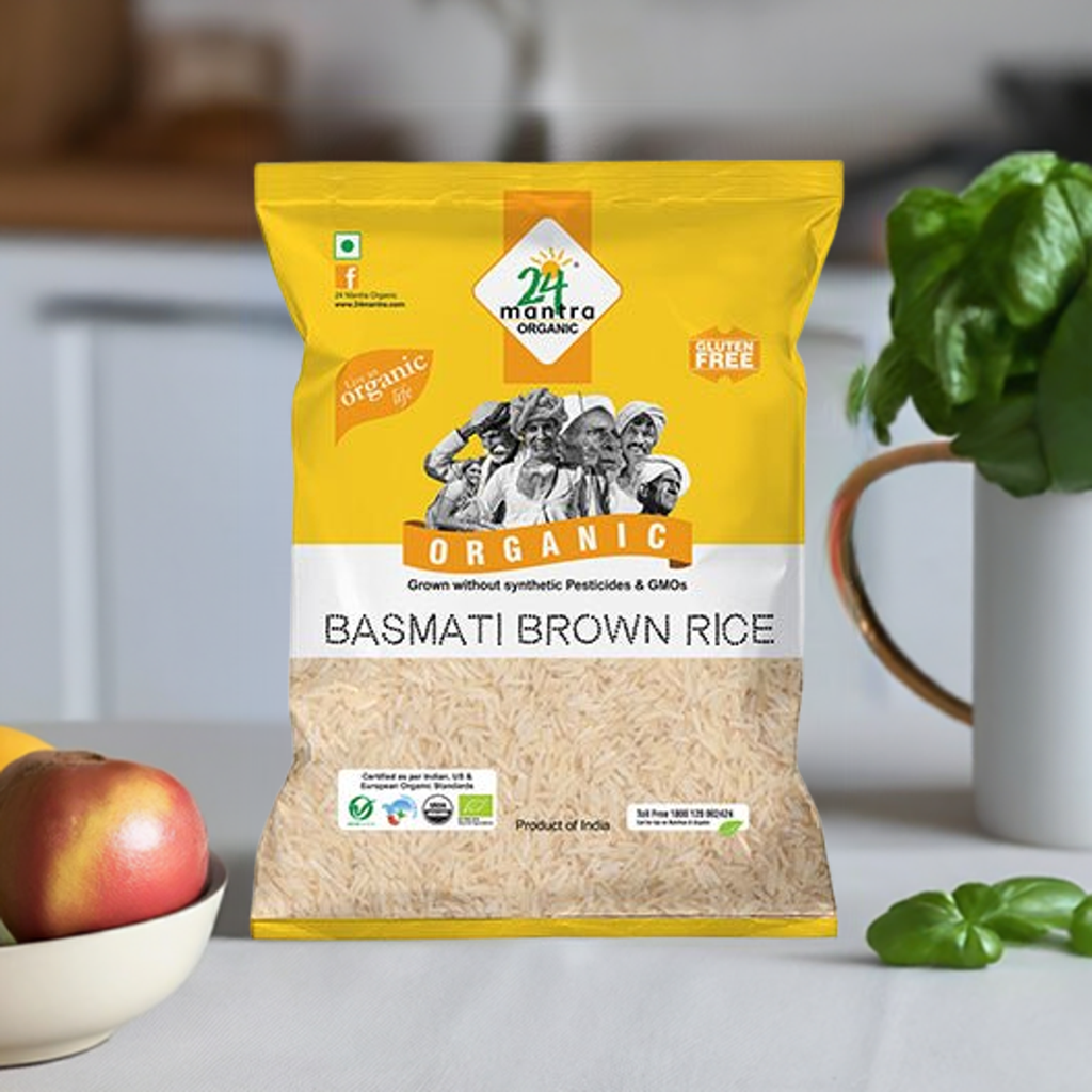 24 Mantra Organic Basmati Rice Brown-Lbs : 10 - www.foodworldmd.com