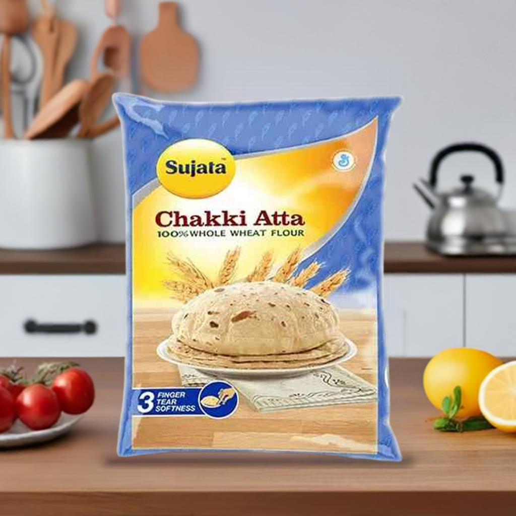 Sujata Whole Wheat Flour-Lbs : 4 - www.foodworldmd.com