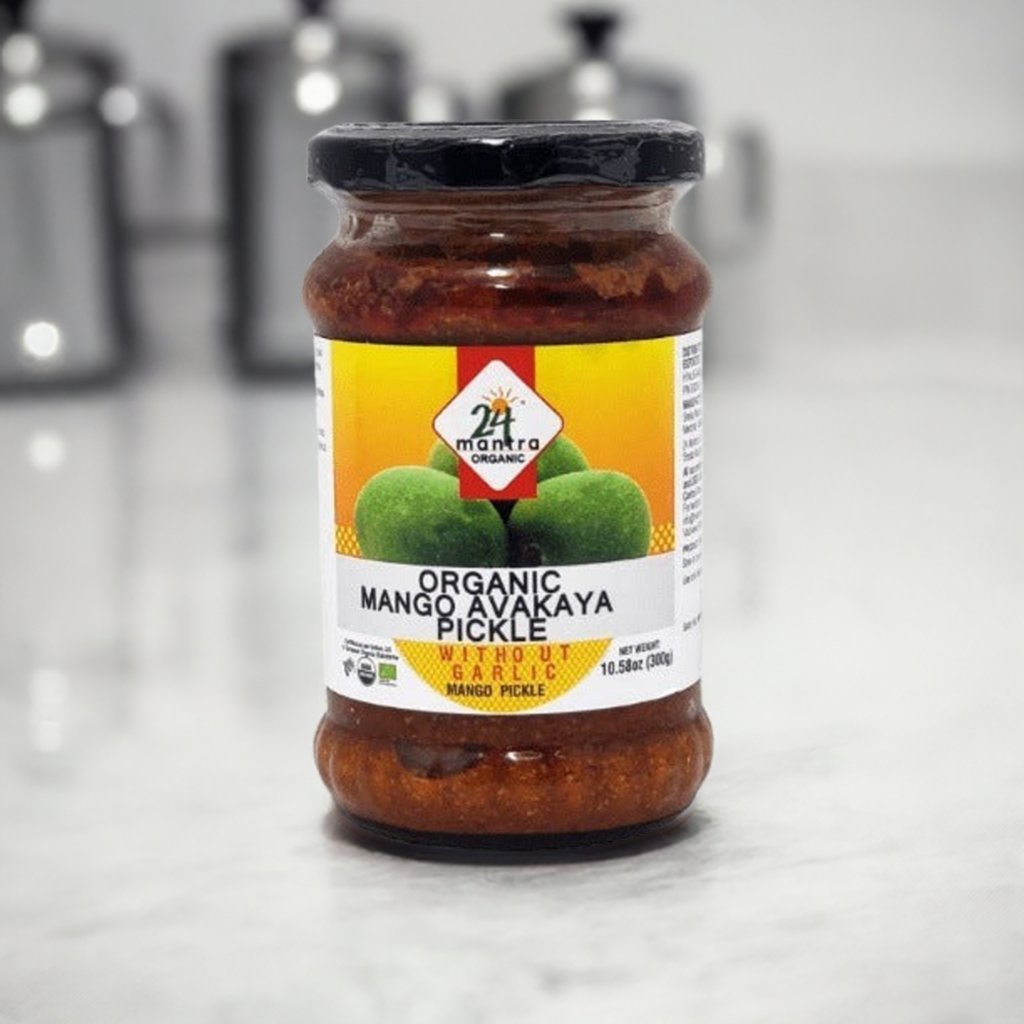 24 Mantra Organic Mango Avakaya Pickle-Gms : 300 - www.foodworldmd.com