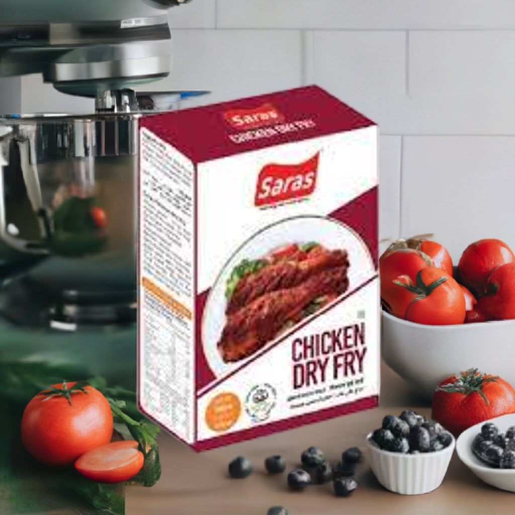 Saras Chicken Dry Fry Masala-Gms : 100 - www.foodworldmd.com