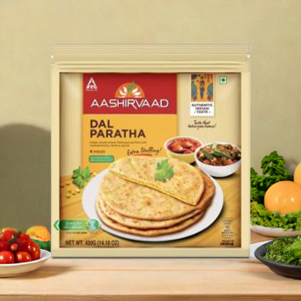 Aashirvaad Dal Paratha-Gms : 400 - www.foodworldmd.com