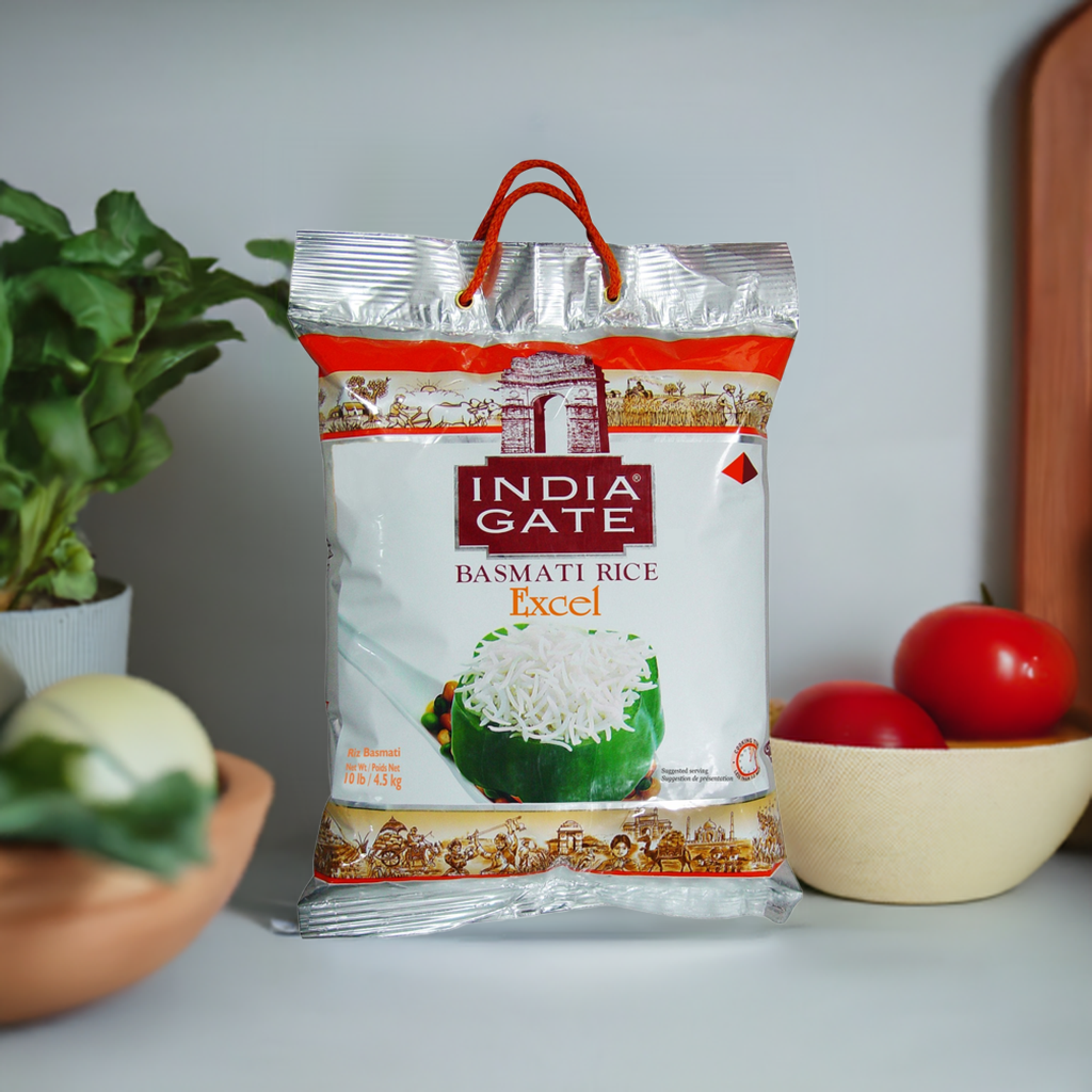 India Gate Excel Basmati Rice-Lbs : 10 - www.foodworldmd.com