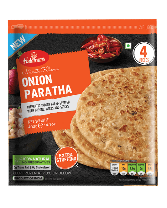 Haldirams Onion Paratha-Gms : 360 - www.foodworldmd.com