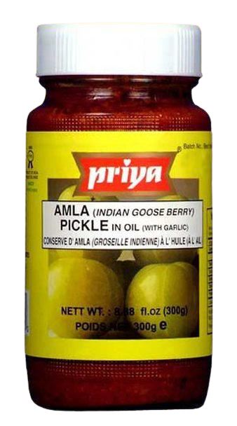 Priya Amla Pickle-Gms : 300 - www.foodworldmd.com