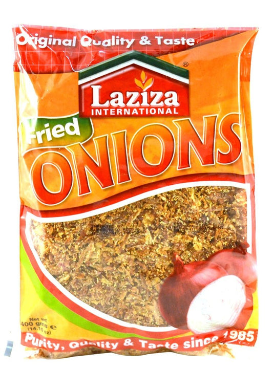 Laziza Fried Onions-Gms : 400 - www.foodworldmd.com