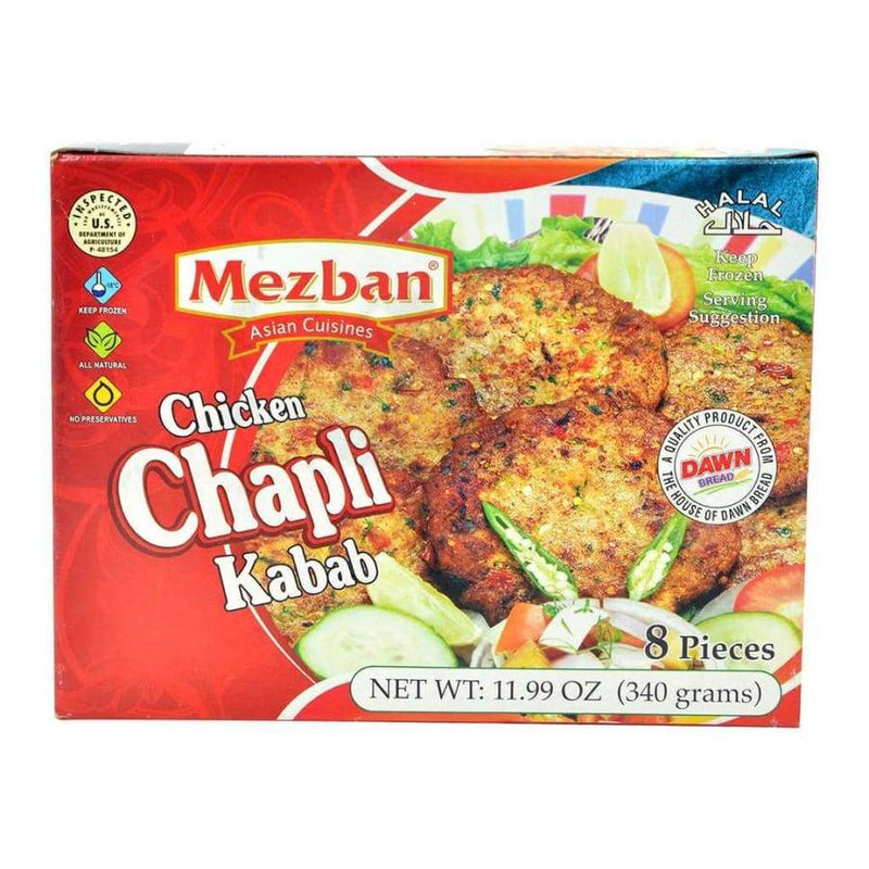 Mezban Chicken Chapli Kabab-Gms : 360 - www.foodworldmd.com