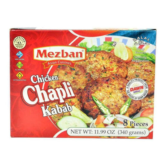 Mezban Chicken Chapli Kabab-Gms : 360 - www.foodworldmd.com