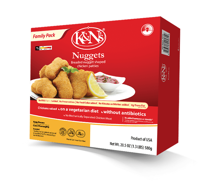 K&N Chicken Nuggets-Gms : 581 - www.foodworldmd.com