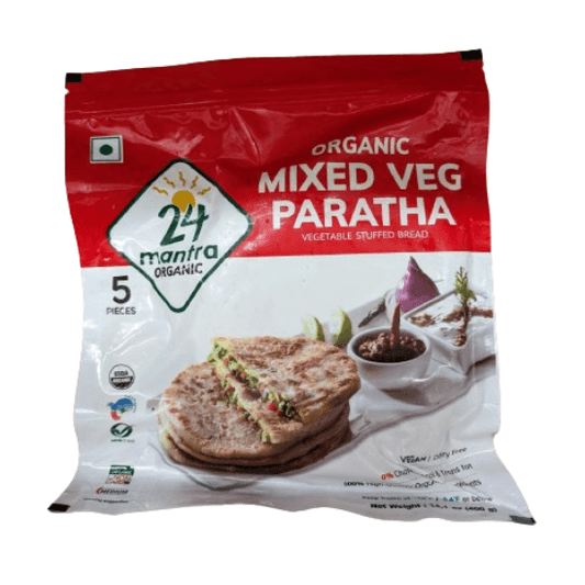 24 Mantra Organic Mixed Vegetable Paratha-Gms : 400