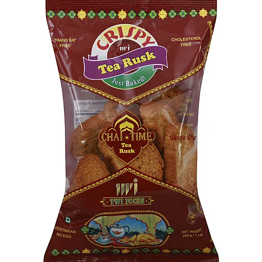 Crispy Tea Rusk - Brown-Gms : 200 - www.foodworldmd.com