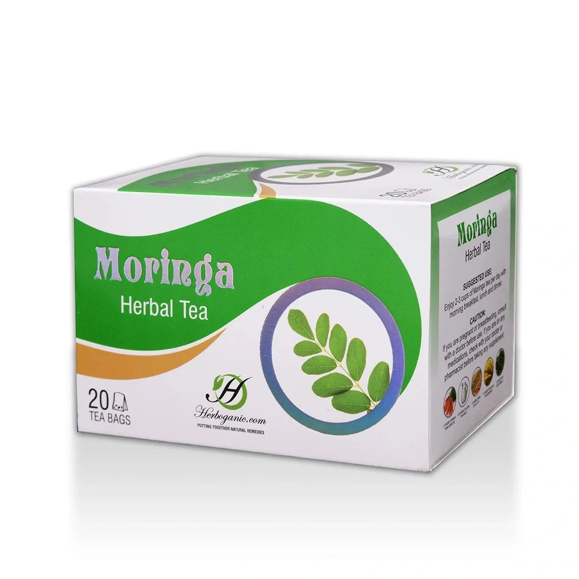 Herboganic Moringa Tea Bags-Gms : 75 - www.foodworldmd.com