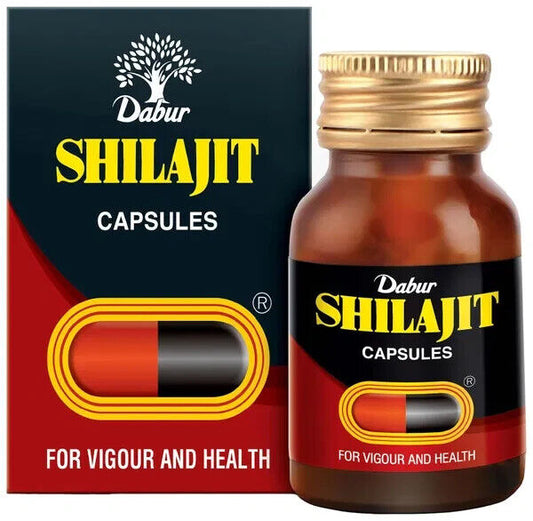 Dabur Shilajit Capsules-Tabs : 30 - www.foodworldmd.com