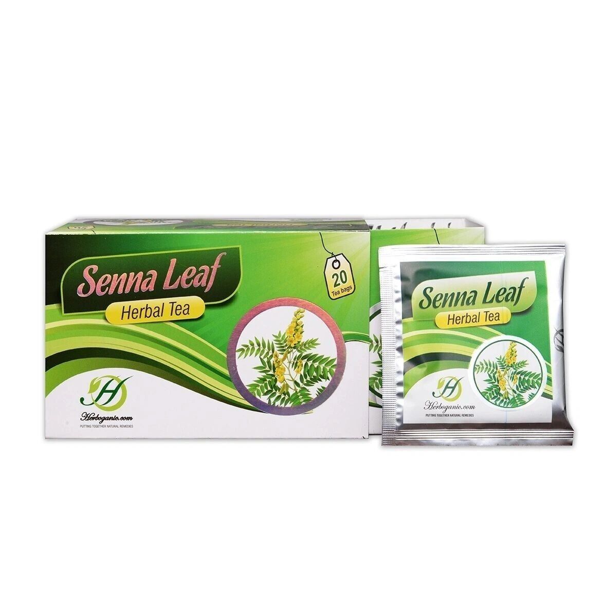 Herboganic Senna Leaf Tea Bags-Gms : 75 - www.foodworldmd.com