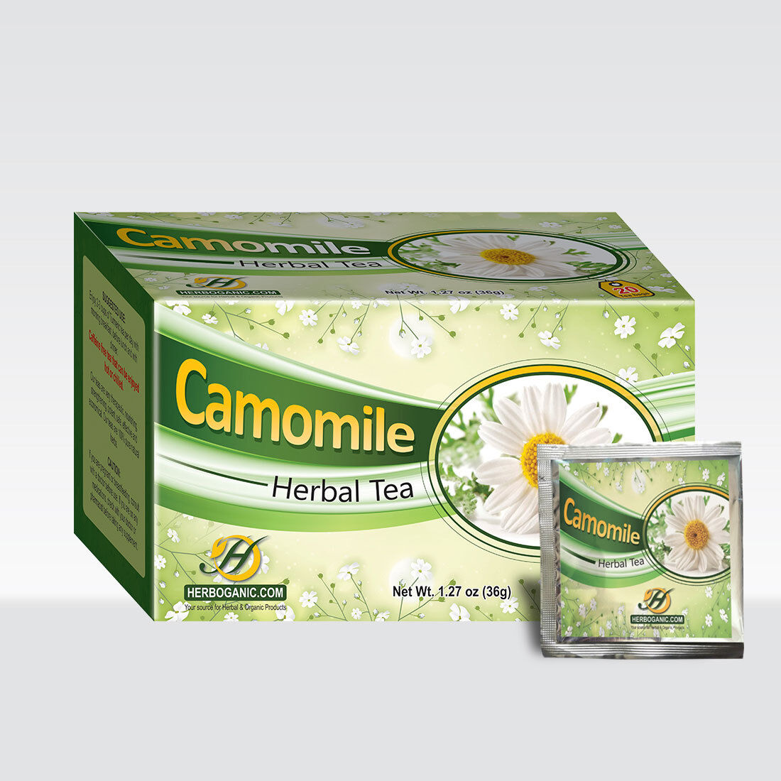 Herboganic Camomile Tea Bags-Gms : 75 - www.foodworldmd.com