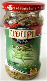 Udupi Green Chilli Pickle-Gms : 300 - www.foodworldmd.com